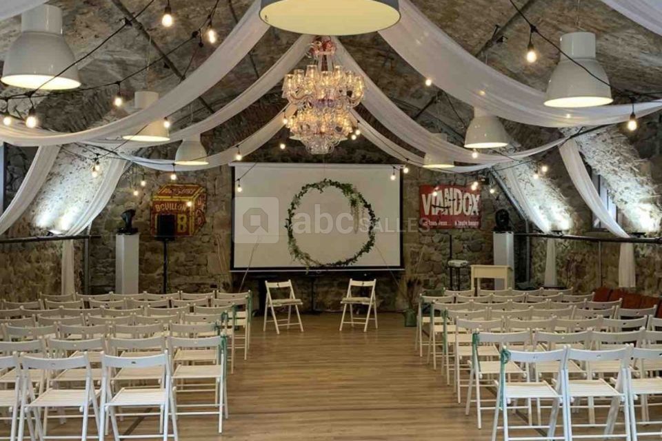 Photo d'une cérémonie de mariage au château de Bois Rigaud