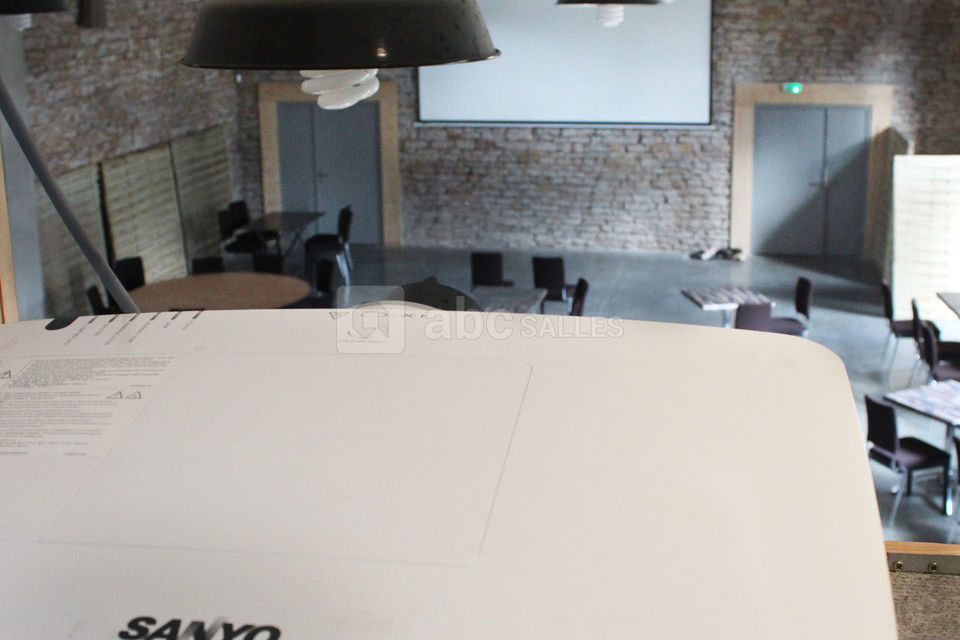 Vue du haut, espace sono/projection