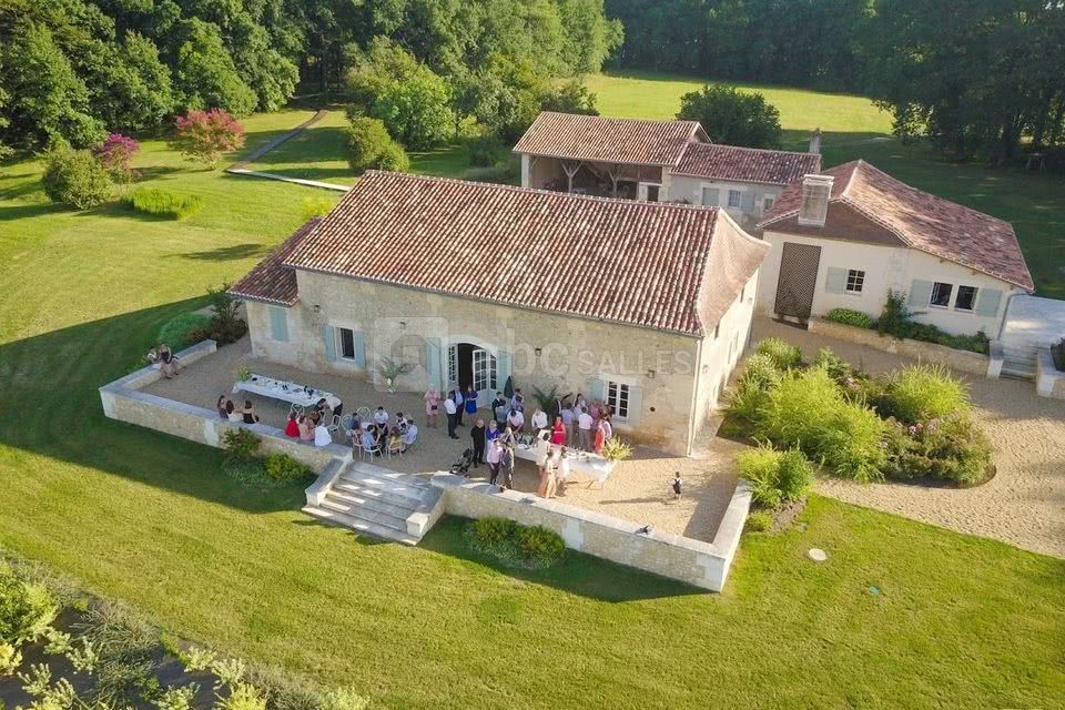 Vue aérienne jardin