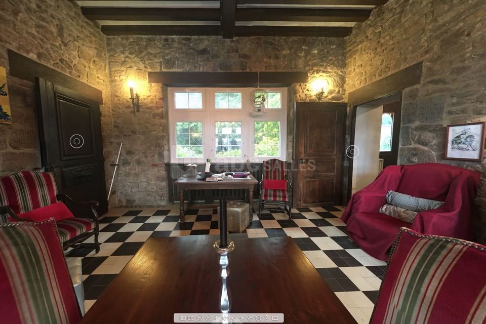 Château Type Moyen âge Avec Donjon