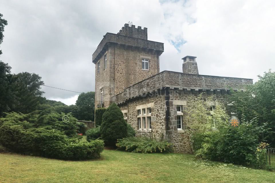 Château Type Moyen âge Avec Donjon