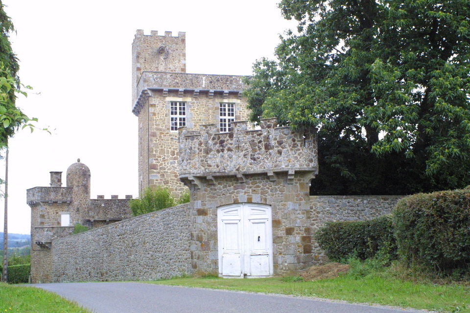 Château Type Moyen âge Avec Donjon