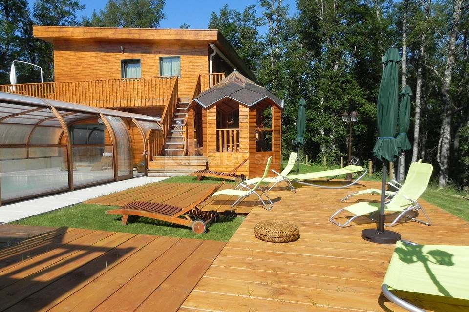 Solarium côté gite