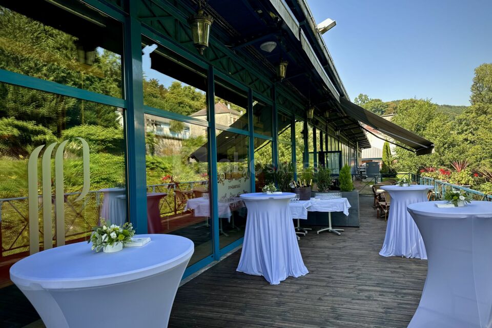 Vin d'honneur ou cocktail sur la terrasse du Restaurant