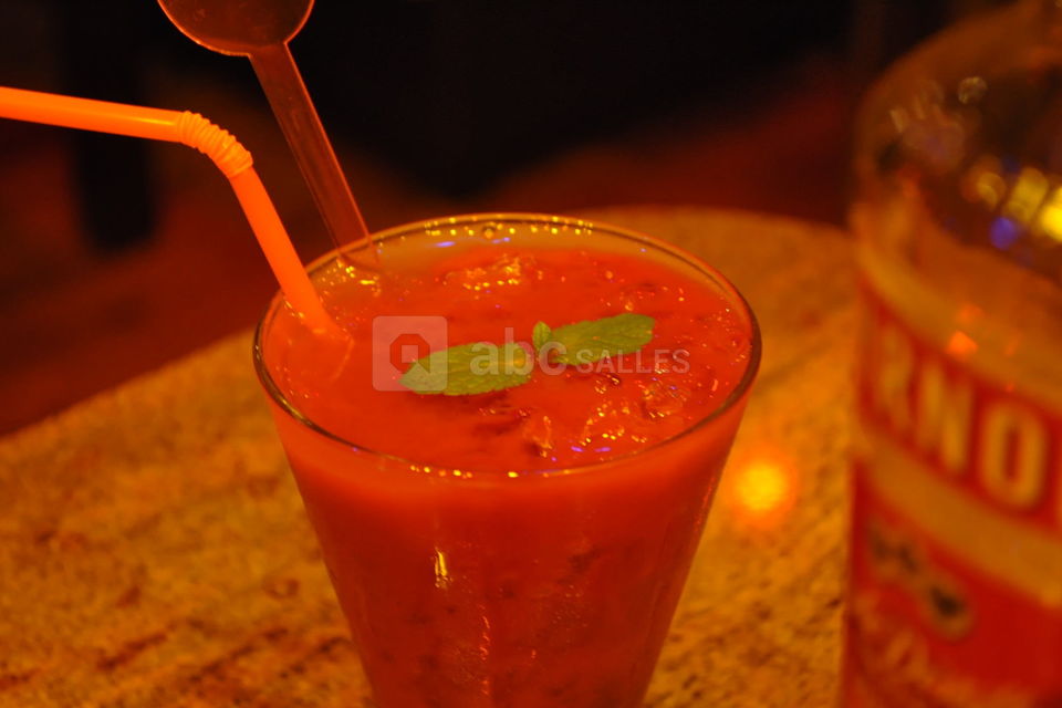 Cocktail vodka fraise