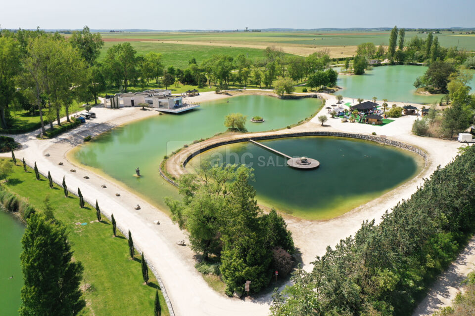 Vue aerienne la Villa - Étangs de la Bassée
