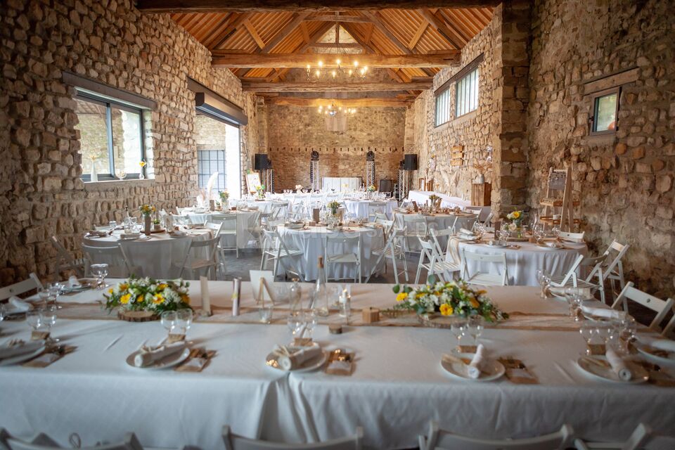 Dressage Grange lors d'un mariage