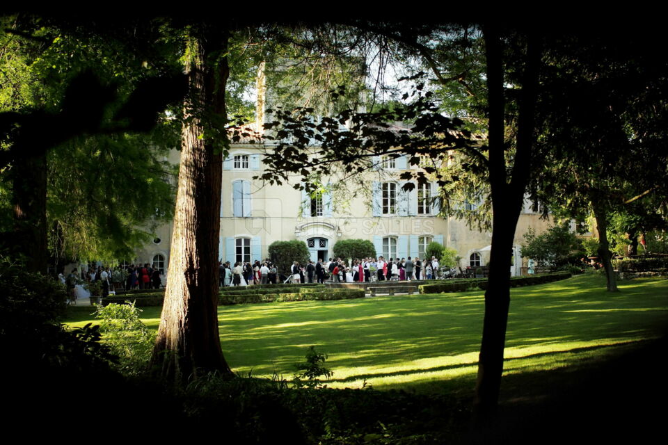 Cocktail dans le par du château