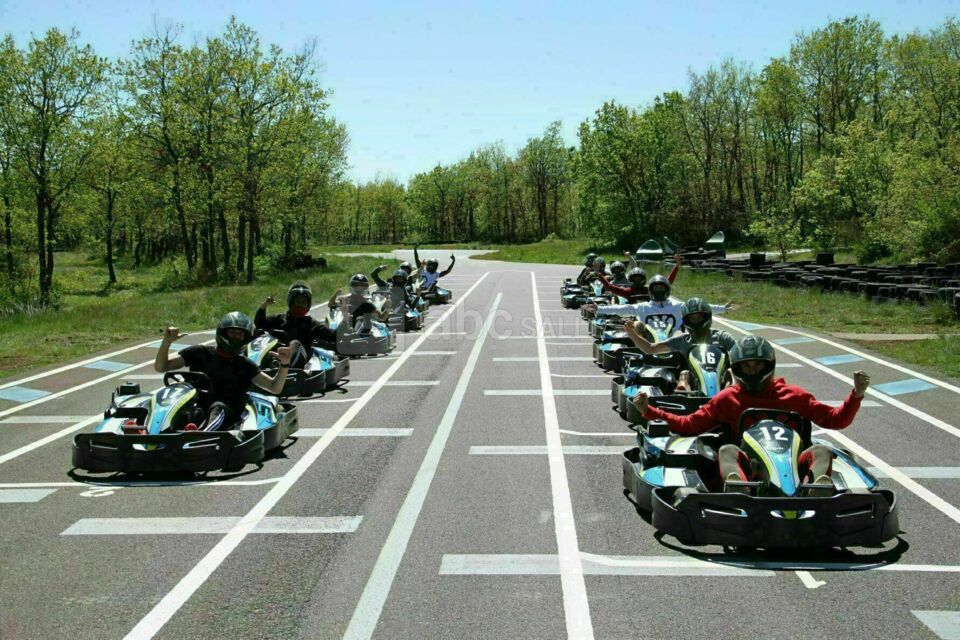 Départ  grand prix kart