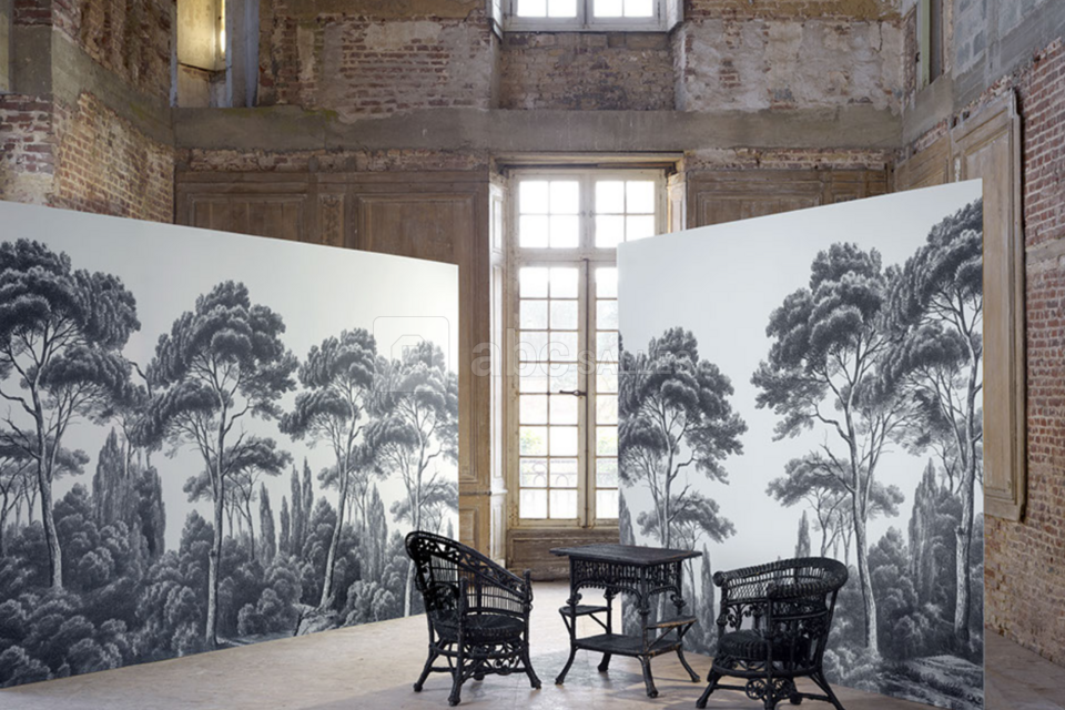 Salle cathédrale (shooting marque de papier peint)