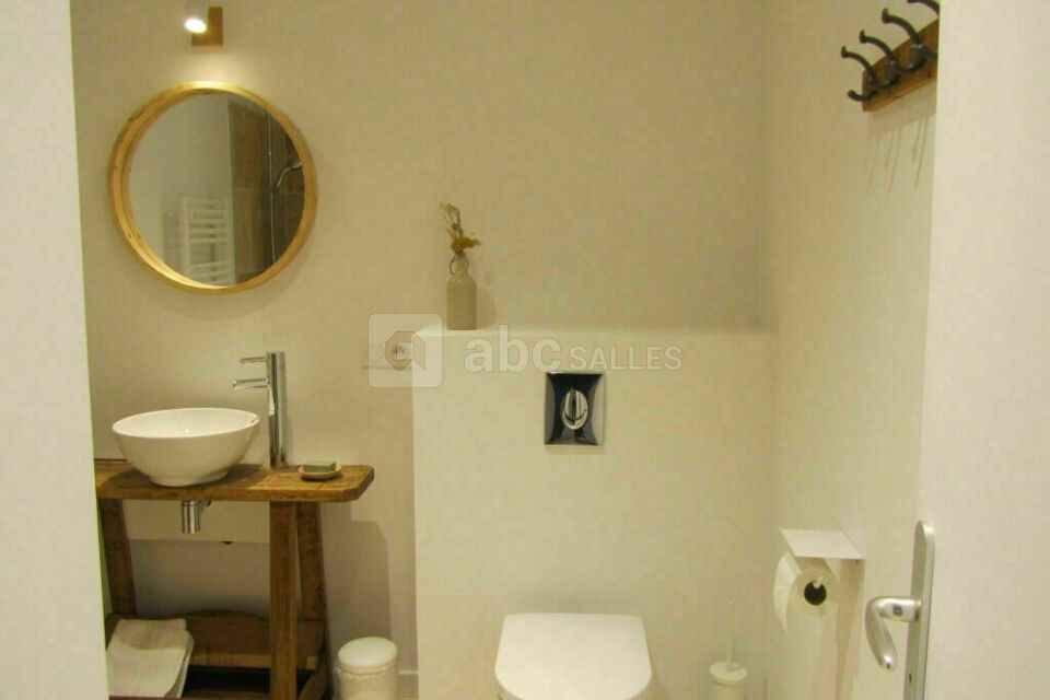Maison d'invites Chant d'Etoile : salle de bain chambre Lin