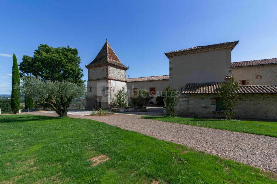 Vue coeur du domaine et son parc