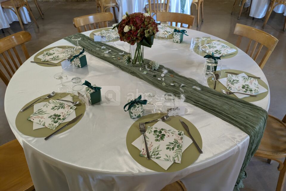 Table ronde déco nature