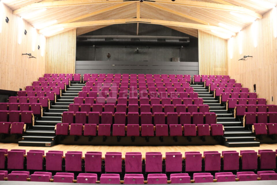 La salle avec le gradin et la fosse