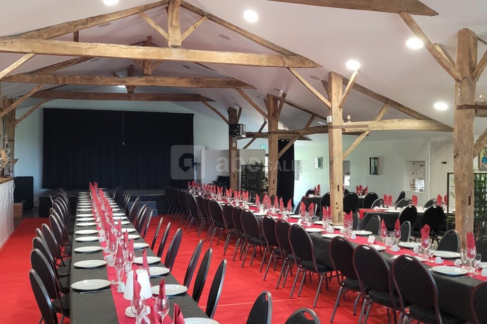 La grange aménagé pour un spectacle