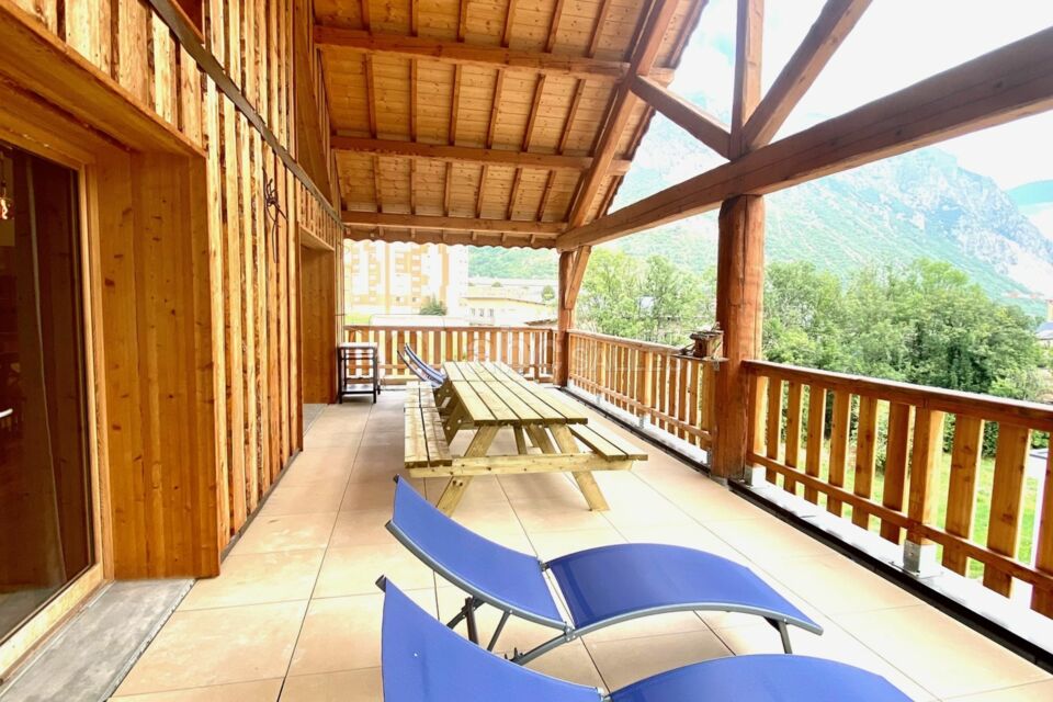 Une terrasse d'un des gites