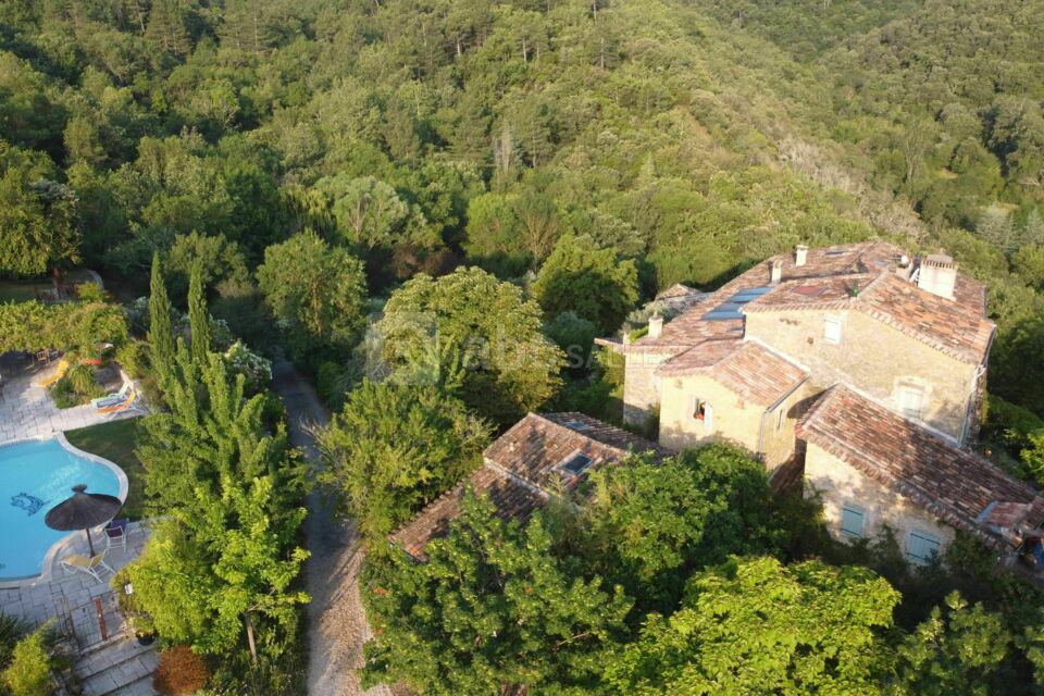 Vue aérienne du Mas Suéjol