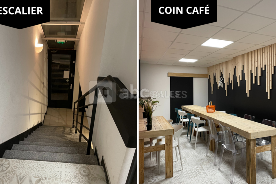 Escalier d'entrée + coin café